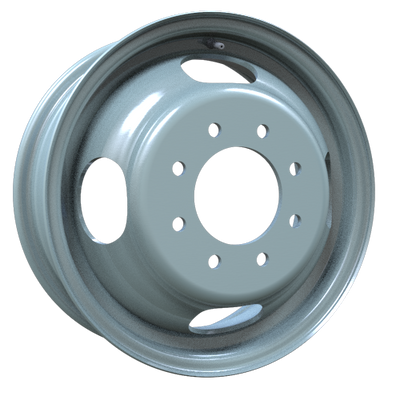 Envy Wheels - Dually Steel Wheel - Grey - GREY - 16" x 6", 127 Offset, 8x165.1 (Bolt Pattern), 116.8mm HUB