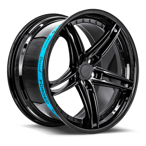 Sentali - SB3 - Black - Gloss Black Lip / Matte Black Centre - 20" x 9", 25 Offset, 5x114.3 (Bolt pattern), 73.1mm HUB