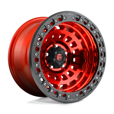 Fuel - D100 ZEPHYR BEADLOCK - CANDY RED - 17" x 9", -38 Offset, 5x127 (Bolt Pattern), 71.5mm HUB