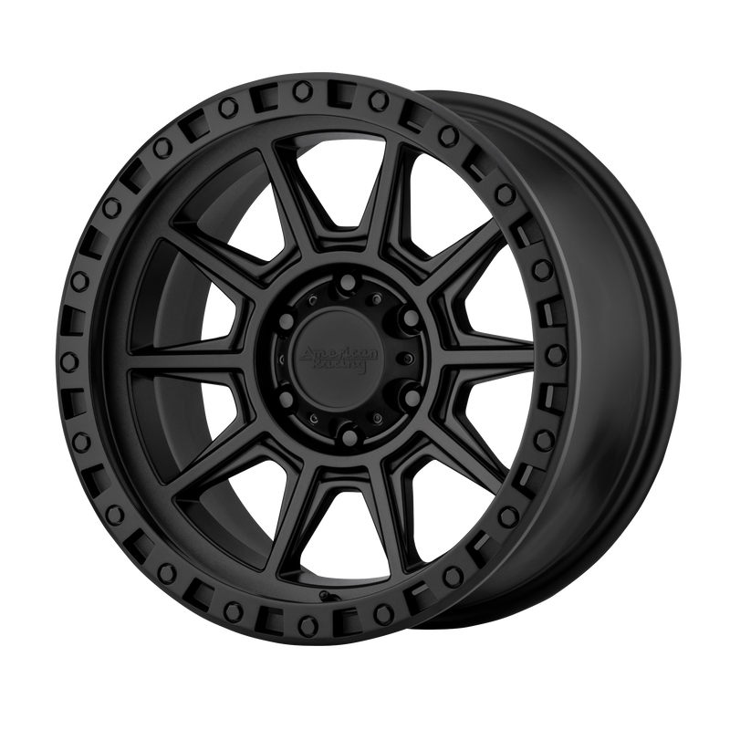 American Racing - AR202 - Black - CAST IRON BLACK - 17" x 9", -12 Offset, 6x139.7 (Bolt Pattern), 106.1mm HUB