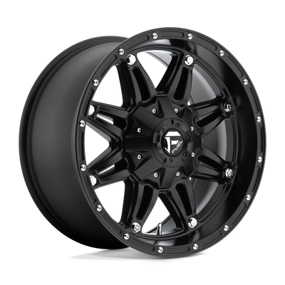 Fuel - D531 HOSTAGE - Black - MATTE BLACK - 17" x 9", 1 Offset, 5x127/135 (Bolt Pattern), 87.1mm HUB
