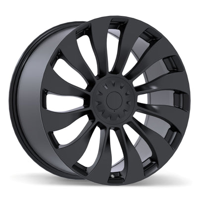 Replika - R263 - Black - Satin Black - 20" x 8.5", 35 Offset, 5x114.3 (Bolt Pattern), 64.1mm HUB