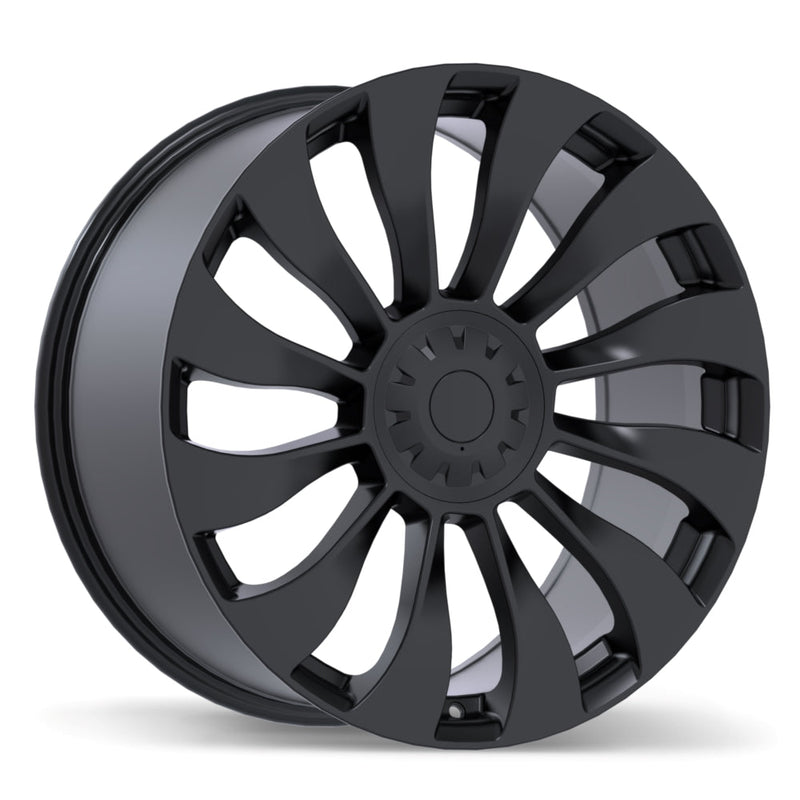 Replika - R263 - Black - Satin Black - 20" x 8.5", 35 Offset, 5x114.3 (Bolt Pattern), 64.1mm HUB