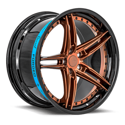 Sentali - SB3 - Black - Gloss Black Lip / Gloss Bronze Centre - 22" x 10.5", 25 Offset, 5x112 (Bolt pattern), 66.6mm HUB
