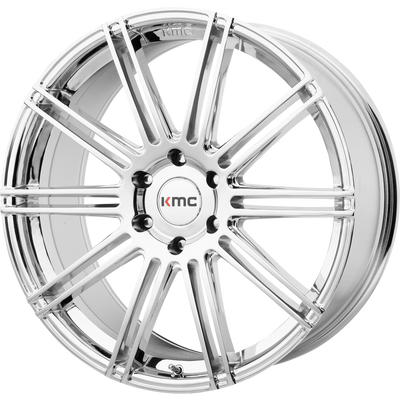 KMC Wheels - KM707 CHANNEL - Chrome - Chrome - 20" x 9", 30 Offset, 6x135 (Bolt Pattern), 87.1mm HUB