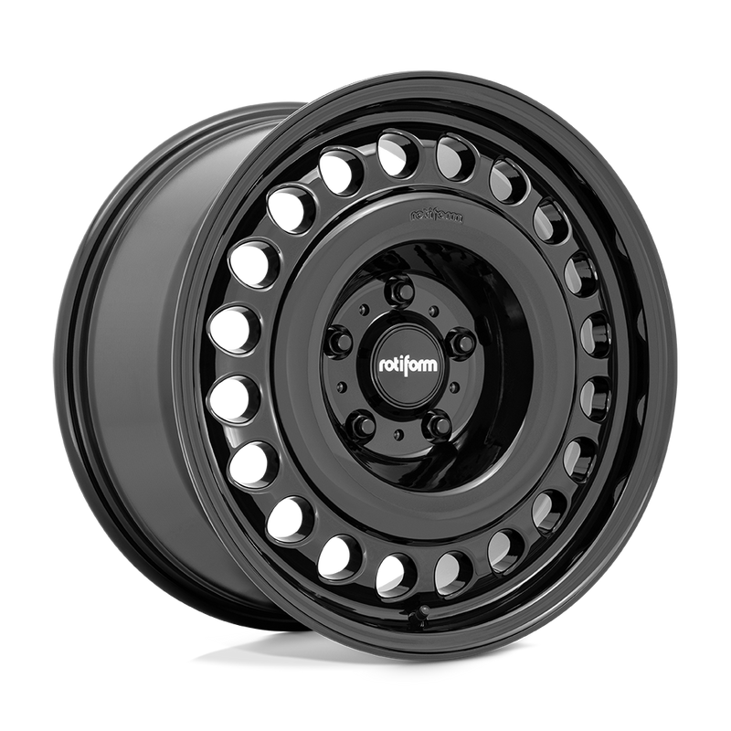 Rotiform - R191 STL - Black - GLOSS BLACK - 18" x 9", 18 Offset, 6x139.7 (Bolt Pattern), 106.1mm HUB