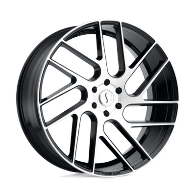 Status Wheels - JUGGERNAUT - Black - Gloss Black with Machined Face - 24" x 9.5", 25 Offset, 6x139.7 (Bolt Pattern), 112.1mm HUB