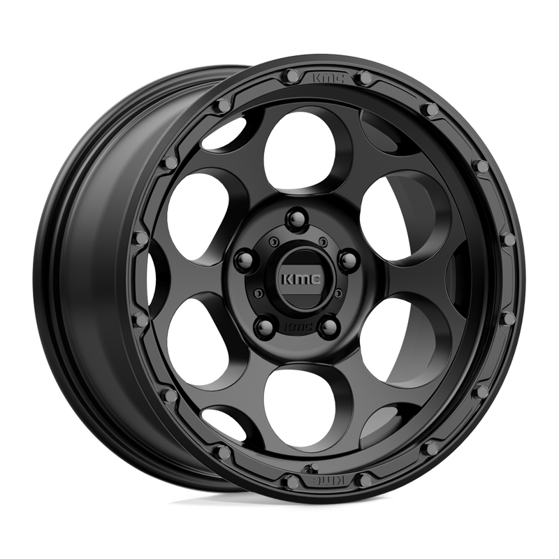 KMC Wheels - KM541 DIRTY HARRY - Black - TEXTURED BLACK - 17" x 8.5", 0 Offset, 5x127 (Bolt Pattern), 71.5mm HUB