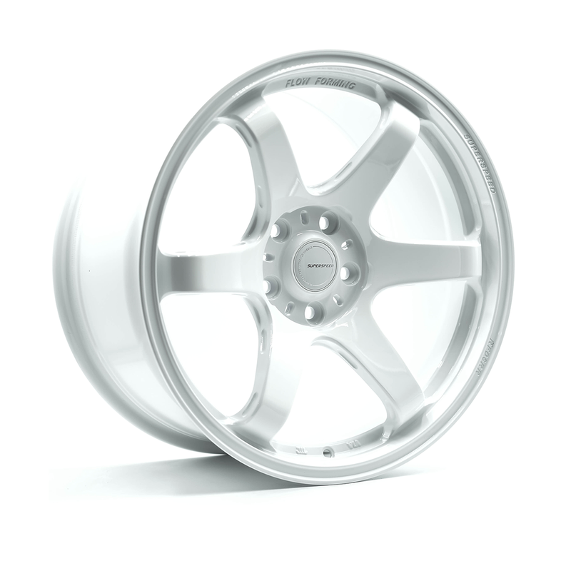 Superspeed - RF06RR - White - Speed White - Full Paint - 18" x 9.5", 38 Offset, 5x120 (Bolt Pattern), 64mm HUB