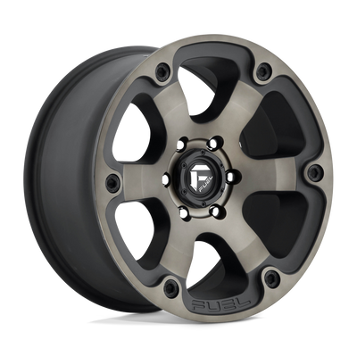 Fuel - D564 BEAST - Black - MATTE BLACK DOUBLE DARK TINT - 18" x 9", 1 Offset, 5x127 (Bolt Pattern), 78.1mm HUB
