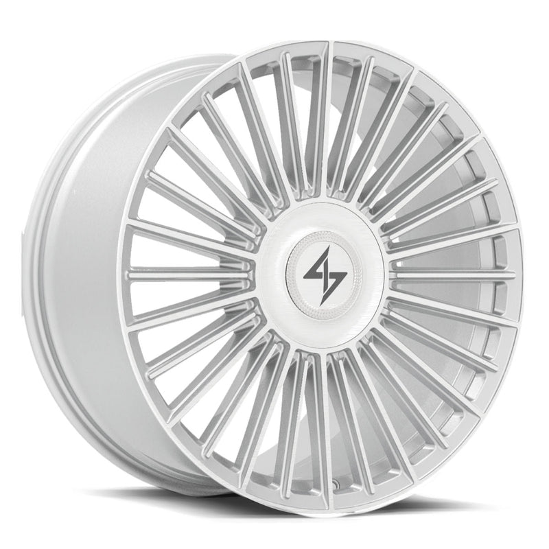 Sentali - Spectre - Silver - Brushed Silver - 22" x 10", 20 Offset, 6x135/139.7 (Bolt pattern), 106.1mm HUB