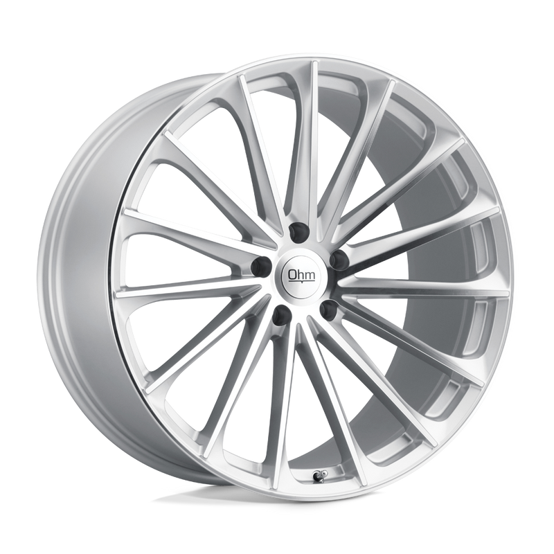 Ohm Wheels - PROTON - Silver - SILVER WITH MIRROR FACE - 18" x 8.5", 30 Offset, 5x120 (Bolt Pattern), 64.2mm HUB