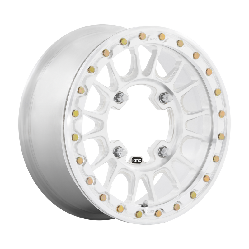 KMC Powersports - KS436 IMPACT FORGED BEADLOCK - Silver - RAW MACHINED FORGED - 15" x 6", 38 Offset, 4x156 (Bolt Pattern), 115.1mm HUB