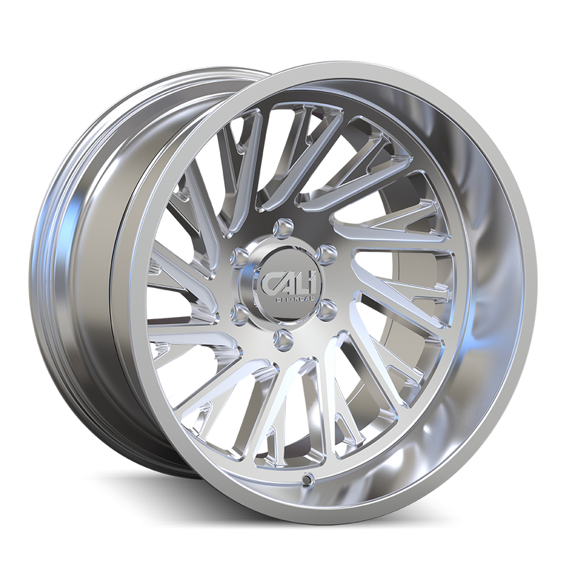 Cali Off-Road - PURGE - Chrome - POLISHED - 22" x 12", -51 Offset, 6x135 (Bolt Pattern), 87.1mm HUB