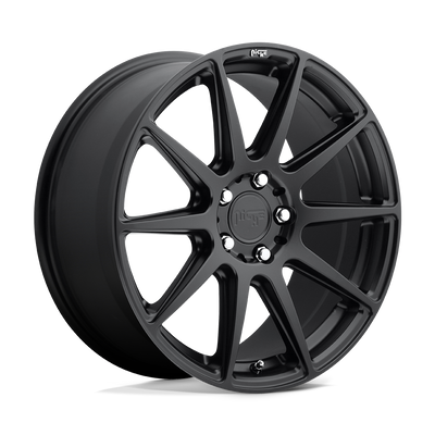 Niche - M147 ESSEN - Black - MATTE BLACK - 19" x 8.5", 35 Offset, 5x120 (Bolt Pattern), 72.6mm HUB