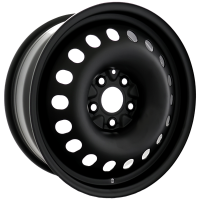 Envy Wheels - NX6 STEEL WHEEL - Black - FLAT BLACK - 17" x 7", 40 Offset, 5x114.3 (Bolt Pattern), 71.5mm HUB