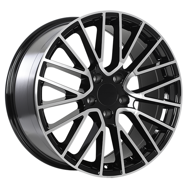 ART - Replica 156 - Black - Gloss Black - Machined Face - 20" x 9.5", 45 Offset, 5x130 (Bolt Pattern), 71.5mm HUB