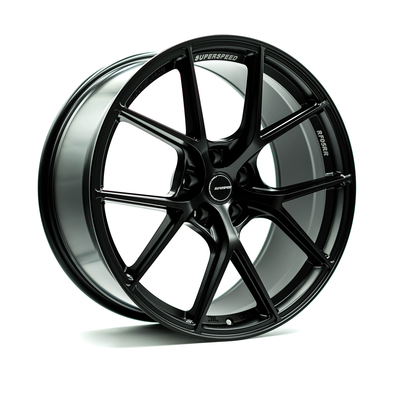 Superspeed - RF05RR - Black - Matt Black - 20" x 9.5", 35 Offset, 5x112 (Bolt Pattern), 67mm HUB