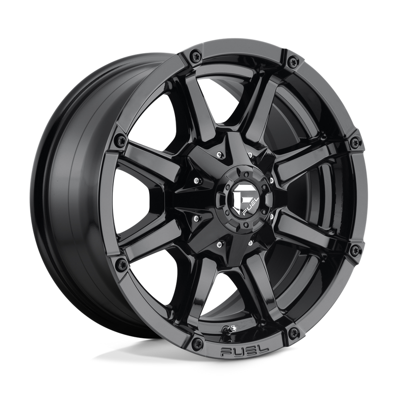 Fuel - D575 COUPLER - Black - GLOSS BLACK - 18" x 9", 19 Offset, 6x135/139.7 (Bolt Pattern), 106.1mm HUB