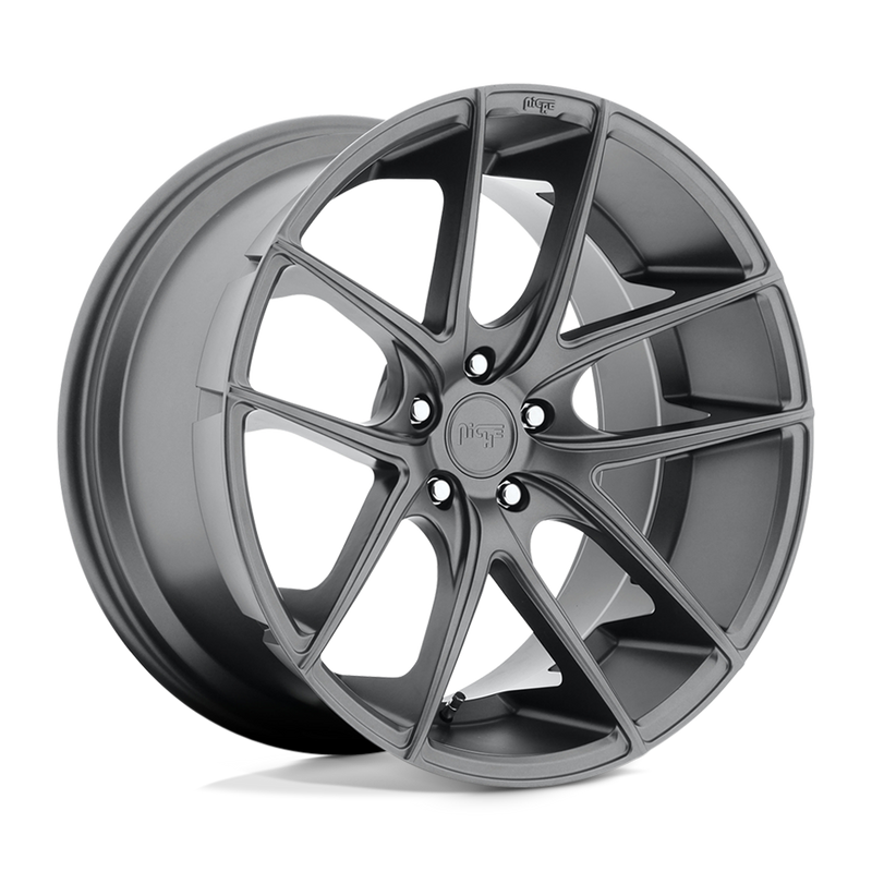 Niche - M129 TARGA - Gunmetal - MATTE GUN METAL - 19" x 8.5", 42 Offset, 5x112 (Bolt Pattern), 66.6mm HUB