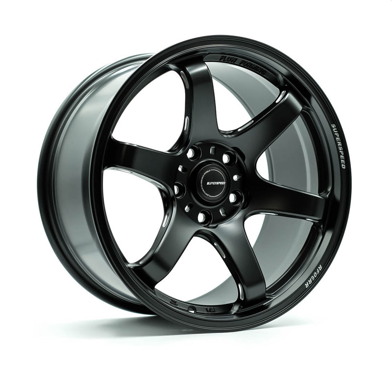 Superspeed - RF06RR - Black - Matt Black - 18" x 9.5", 38 Offset, 5x120 (Bolt Pattern), 64mm HUB