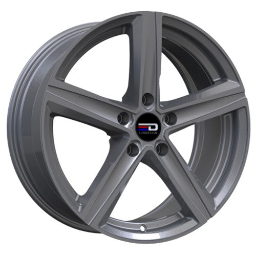 Euro Design - Spa - Gunmetal - Matte Gunmetal - 19" x 8.5", 40 Offset, 5x114.3 (Bolt Pattern), 60.1mm HUB