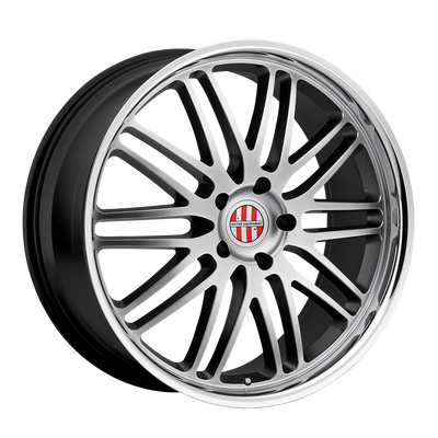 Victor Equipment Wheels - LEMANS - Silver - HYPER SILVER W/ MIRROR CUT LIP - 19" x 9.5", 49 Offset, 5x130 (Bolt Pattern), 71.5mm HUB