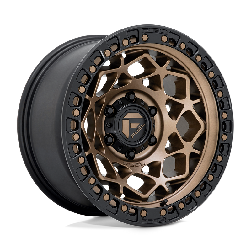 Fuel - D785 UNIT - Bronze - BRONZE WITH MATTE BLACK RING - 17" x 9", 1 Offset, 5x127 (Bolt Pattern), 71.5mm HUB