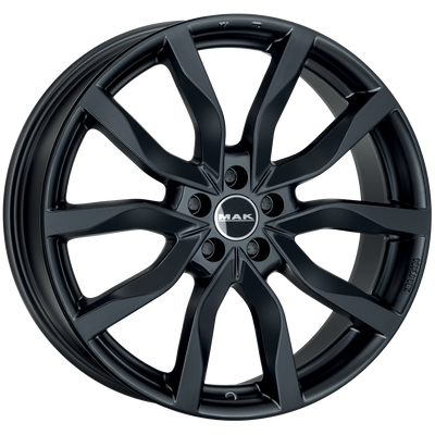 Mak Wheels - KOLN - Black - MATTE BLACK - 21" x 9.5", 45 Offset, 5x127 (Bolt Pattern), 71.6mm HUB