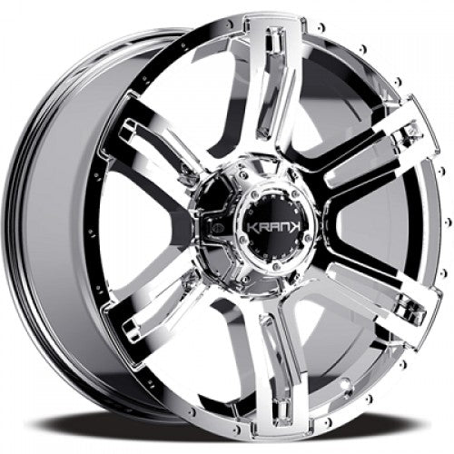 KranK Off-road - Caliper - Chrome - Chrome - 18" x 9", 10 Offset, 6x135/139.7 (Bolt Pattern), 108mm HUB