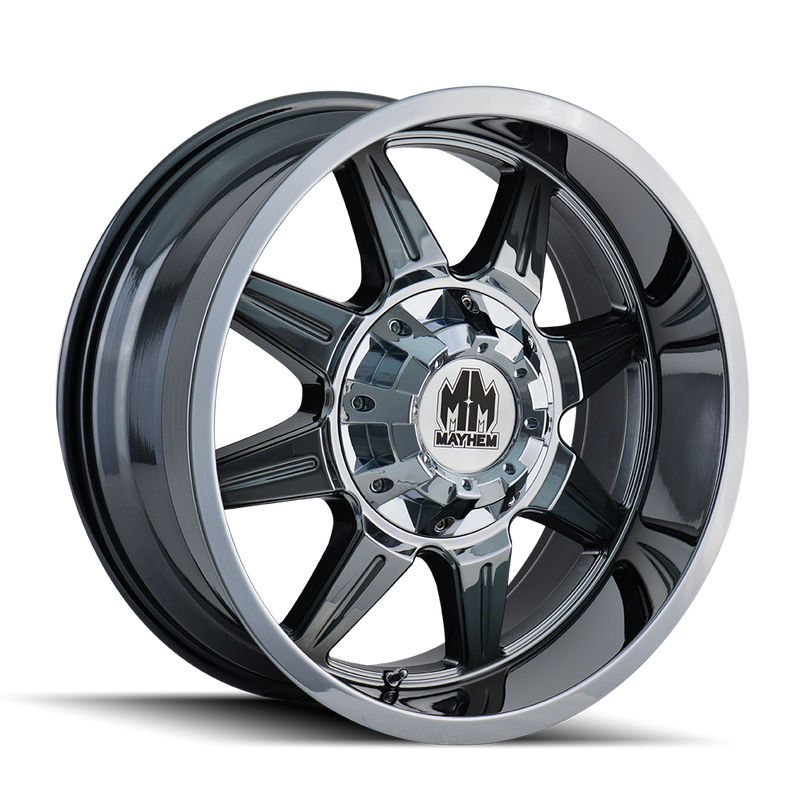 Mayhem - MONSTIR - Chrome - CHROME - 17" x 9", -12 Offset, 6x135/139.7 (Bolt Pattern), 106mm HUB