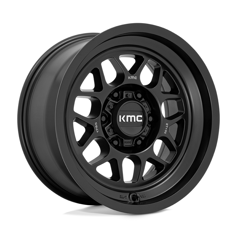KMC Wheels - KM725 TERRA - Black - SATIN BLACK - 20" x 9", 0 Offset, 6x139.7 (Bolt Pattern), 106.1mm HUB