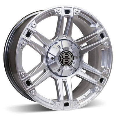 RSSW - Krawler - Silver - Hyper silver - 18" x 8", 20 Offset, 8x165.1 (Bolt Pattern), 121mm HUB