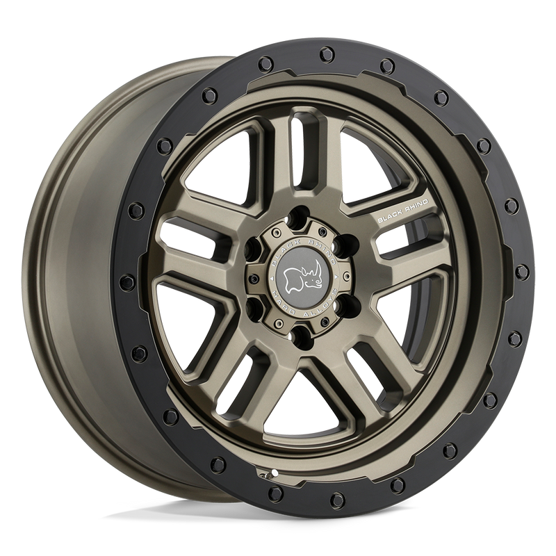 Black Rhino - BARSTOW - Bronze - Matte Bronze with Matte Black Ring - 18" x 8", 30 Offset, 5x114.3 (Bolt pattern), 76.1mm HUB