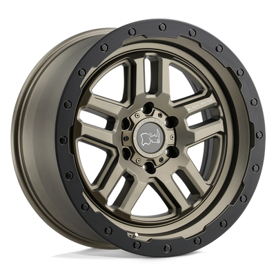 Black Rhino - BARSTOW - Bronze - Matte Bronze with Matte Black Ring - 18" x 9.5", 12 Offset, 5x150 (Bolt pattern), 110.1mm HUB