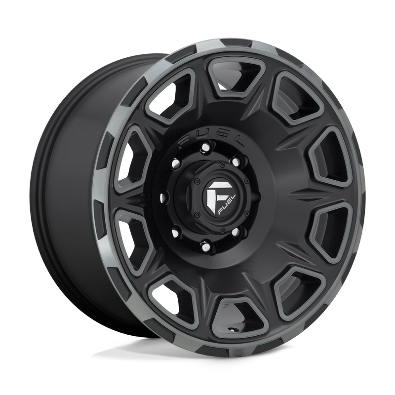 Fuel - D686 VENGEANCE - Black - MATTE BLACK DOUBLE DARK TINT - 20" x 10", -18 Offset, 8x180 (Bolt Pattern), 124.2mm HUB