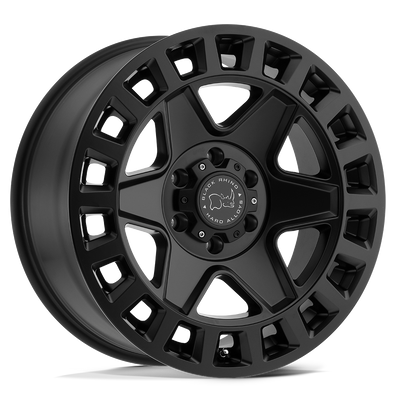 Black Rhino - YORK - Black - Matte Black - 18" x 8", 35 Offset, 5x114.3 (Bolt Pattern), 76.1mm HUB