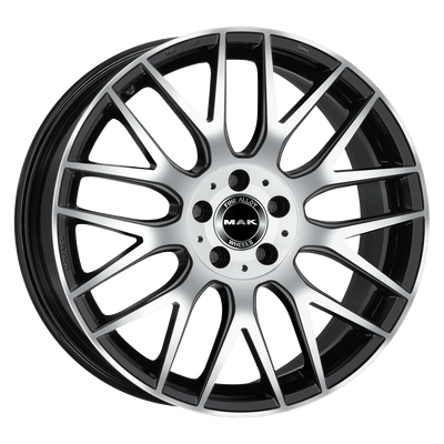 Mak Wheels - ARROW-D - Black - BLACK MIRROR - 20" x 9.5", 43 Offset, 5x112 (Bolt Pattern), 66.6mm HUB