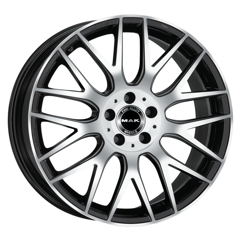Mak Wheels - ARROW-D - Black - BLACK MIRROR - 20" x 9.5", 43 Offset, 5x112 (Bolt Pattern), 66.6mm HUB
