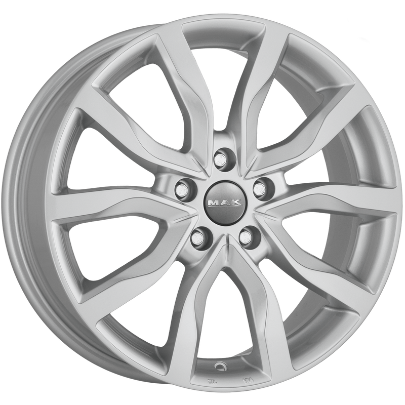 Mak Wheels - KOLN - Silver - SILVER - 21" x 9.5", 31 Offset, 5x112 (Bolt Pattern), 66.5mm HUB