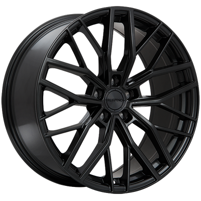 Ruffino Wheels - Teknik - Black - Gloss Black - 20" x 9", 35 Offset, 5x114.3 (Bolt Pattern), 73.1mm HUB