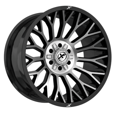 XF Off-Road - XF-237 - Black - Titanium Dark Tint - 20" x 10", -12 Offset, 8x165.1/170 (Bolt pattern), 125.2mm HUB