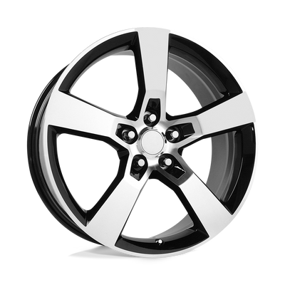 OE Creations - PR125 - Black - GLOSS BLACK MACHINED - 20" x 9", 40 Offset, 5x120 (Bolt Pattern), 67.1mm HUB