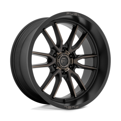 Fuel - D762 CLASH - Black - MATTE BLACK DOUBLE DARK TINT - 22" x 10", -18 Offset, 6x135 (Bolt Pattern), 87.1mm HUB