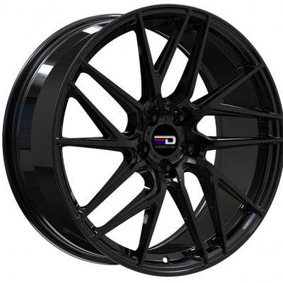 Euro Design - Tech - Black - Gloss Black - 17" x 7.5", 40 Offset, 5x114.3 (Bolt Pattern), 64.1mm HUB