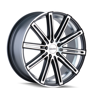 Touren - TR40 - Black - MATTE BLACK/MACHINED FACE/MACHINED UNDERCUT - 22" x 8.5", 35 Offset, 5x112 (Bolt Pattern), 66.56mm HUB