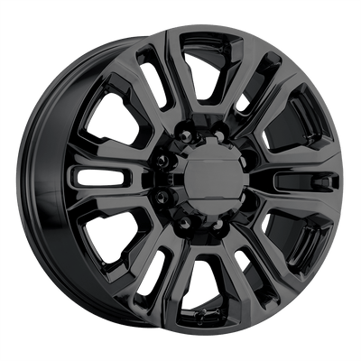 OE Creations - PR207 - Black - GLOSS BLACK - 20" x 8.5", 47 Offset, 8x180 (Bolt Pattern), 124.2mm HUB