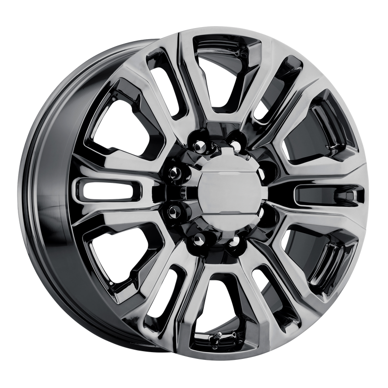 OE Creations - PR207 - Chrome - BLACK CHROME - 20" x 8.5", 15 Offset, 8x165.1 (Bolt Pattern), 125.1mm HUB