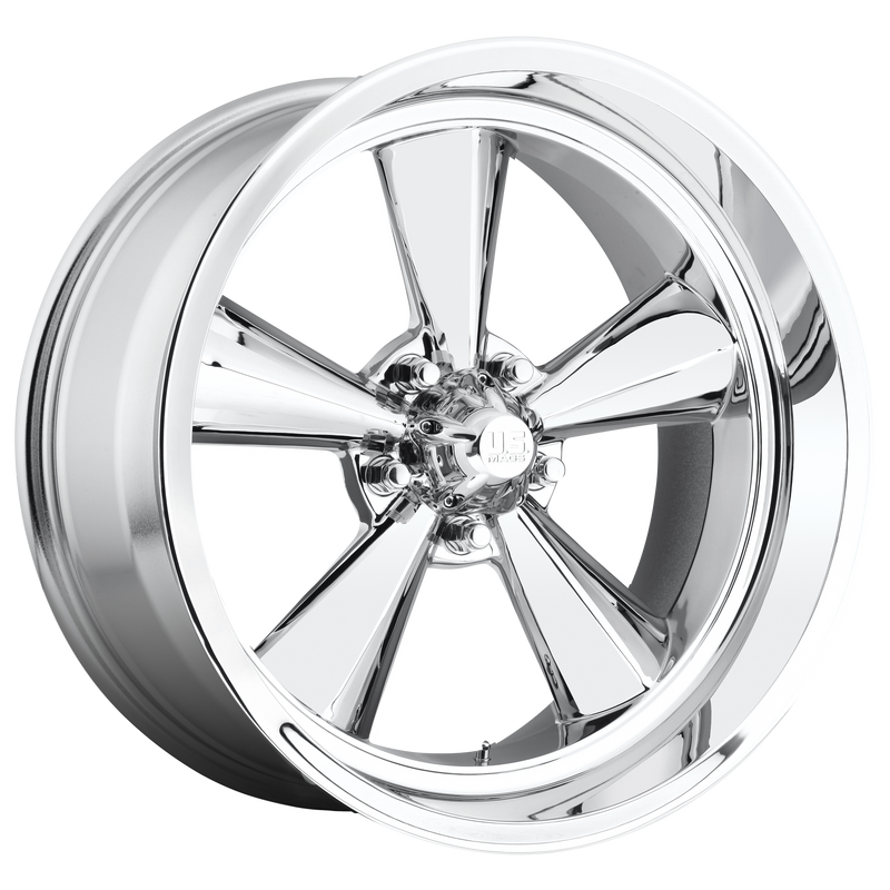 US Mag - U104 STANDARD - Chrome - CHROME PLATED - 15" x 8", 0 Offset, 5x114.3 (Bolt Pattern), 72.56mm HUB