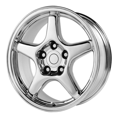 OE Creations - PR103 - Chrome - CHROME - 17" x 9.5", 38 Offset, 5x120.65 (Bolt Pattern), 70.7mm HUB